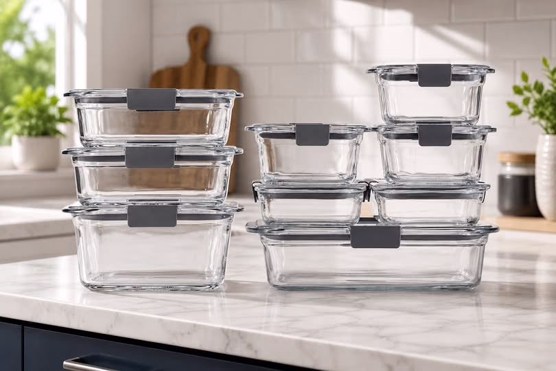 Rubbermaid Brilliance Glass Food Storage Containers