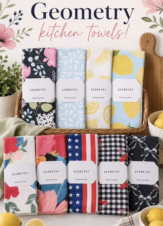 Geometry kitchen towels