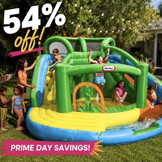 Little Tikes 2-in-1 wet n dry inflatable bounces!