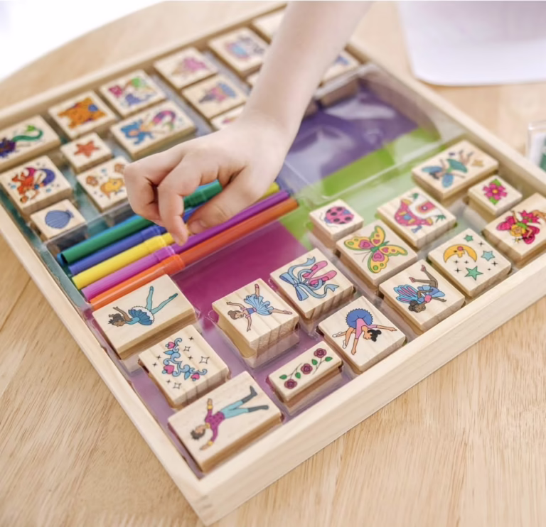 Wooden-Handled Rubber Stamps