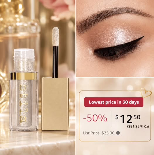 Stila Magnificent Metals Glitter And Glow Liquid Eye Shadow!