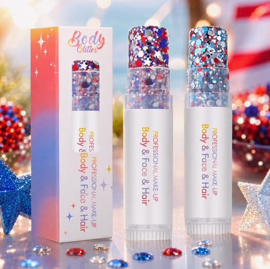 Patriotic Glitter Sticks