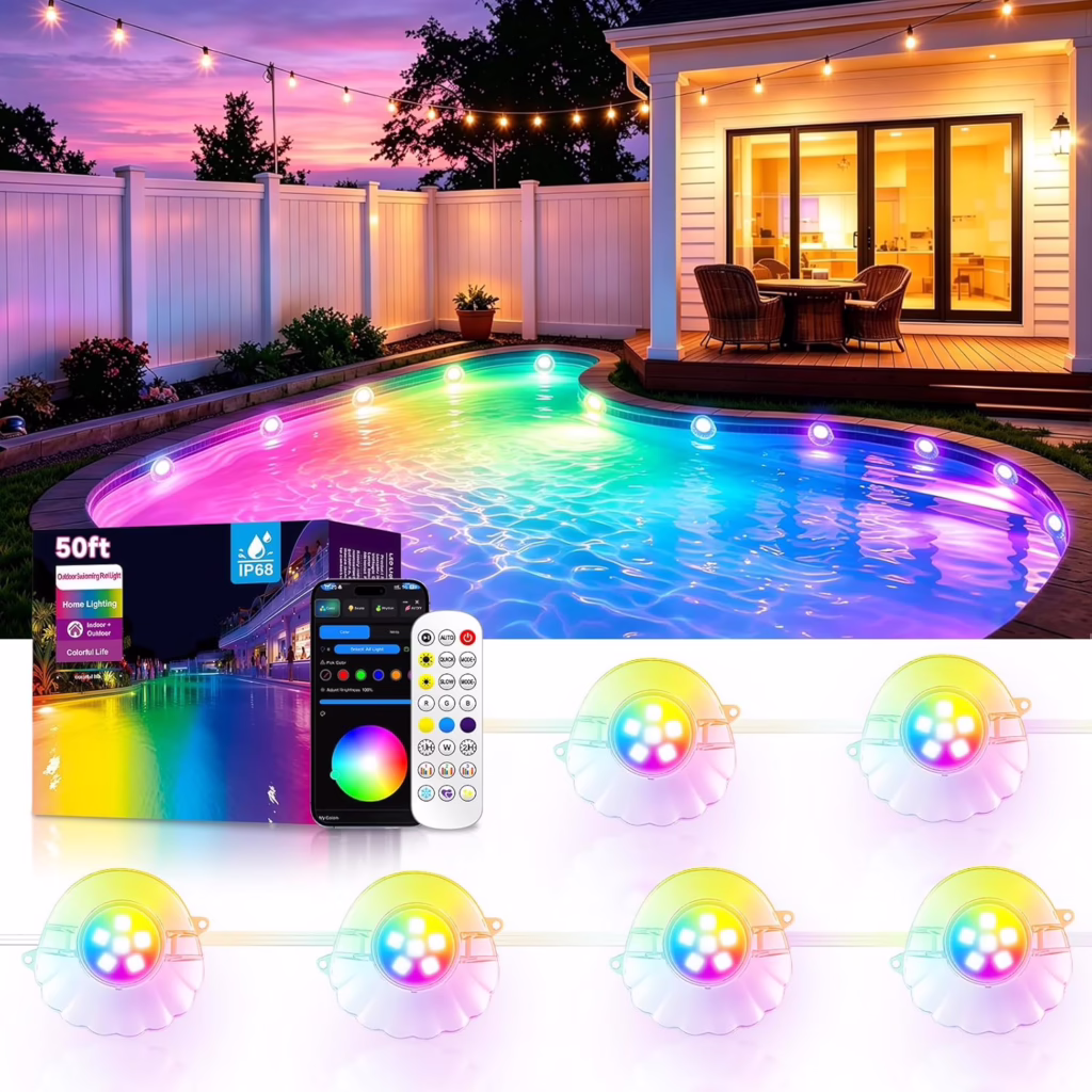 🌈 Backyard Pool Glow-Up!