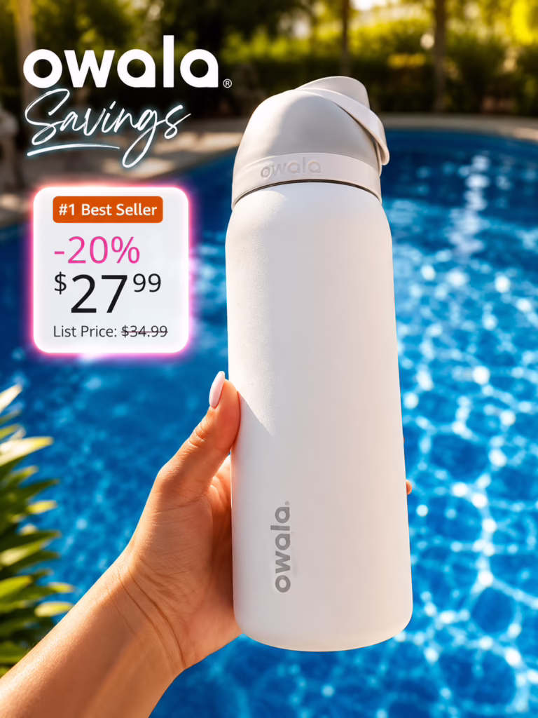 Owala FreeSip Insulated Stainless Steel Water Bottle