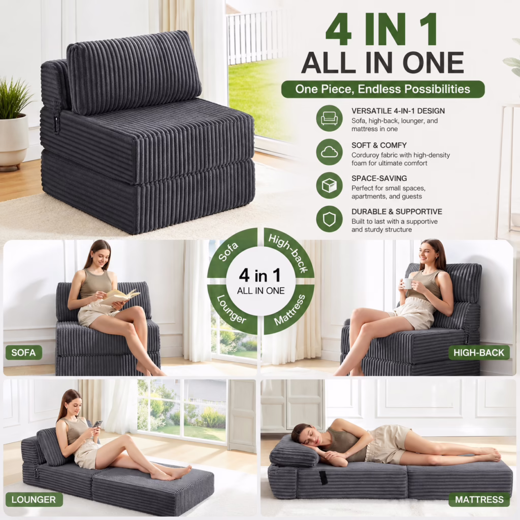 4-In-1 Sofa Bed