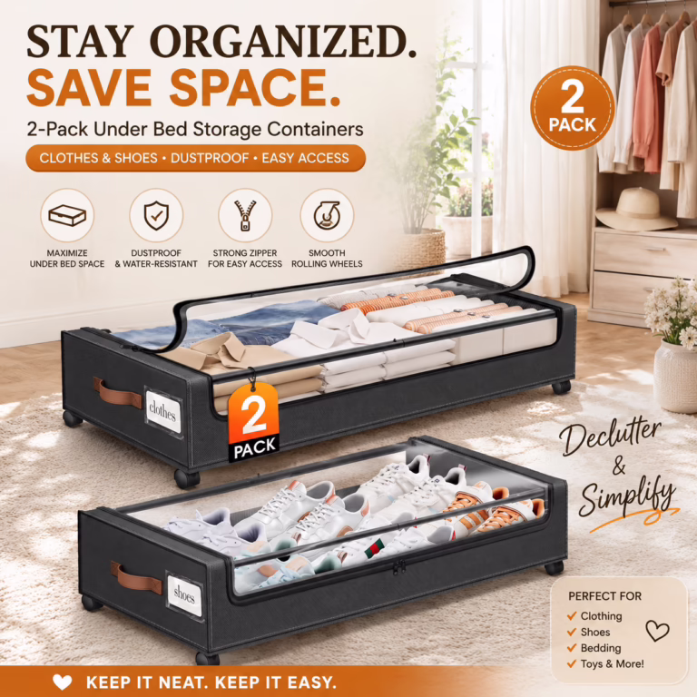 Bed Storage w/ Wheels