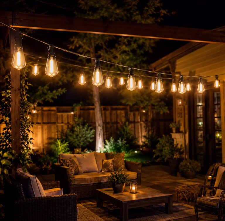 50ft LED Outdoor String Lights