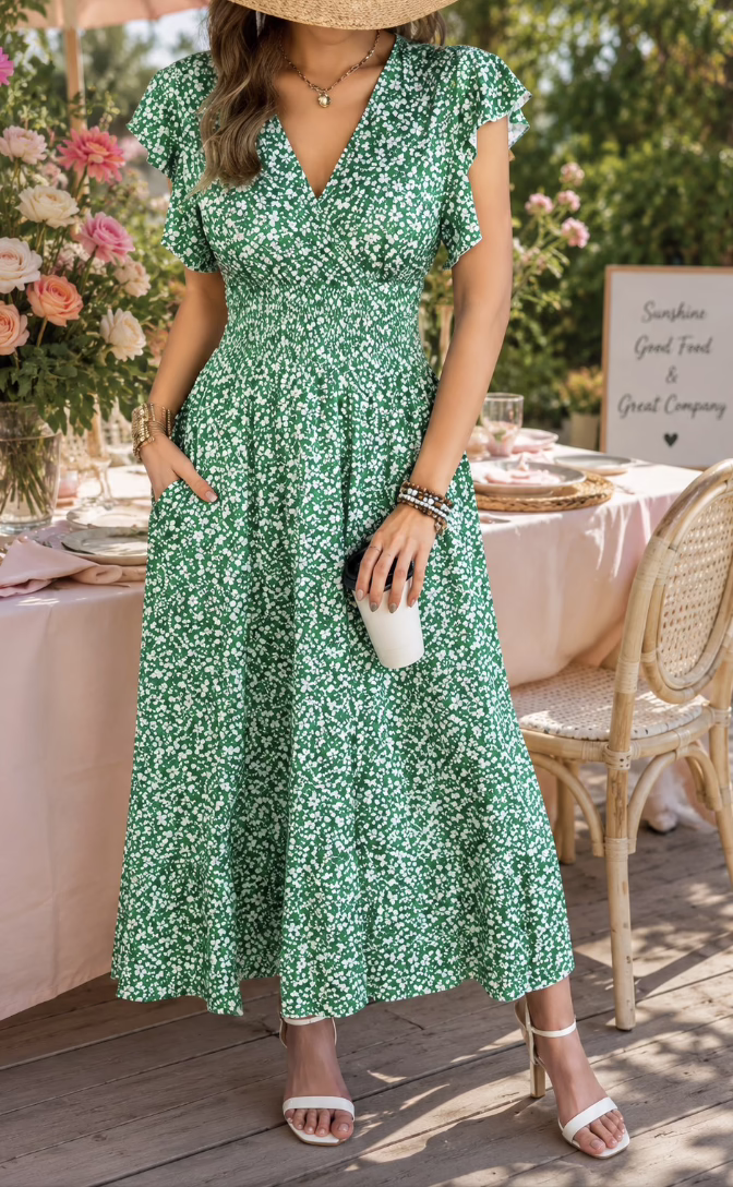 Maxi floral dress!