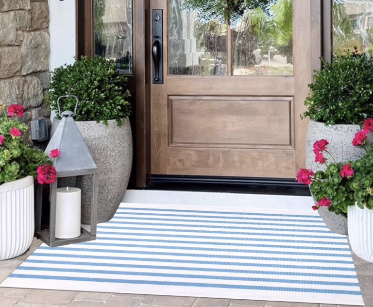 Striped door mat!