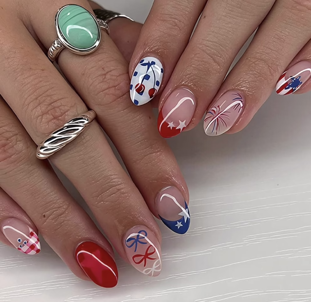 Patriotic press ons!