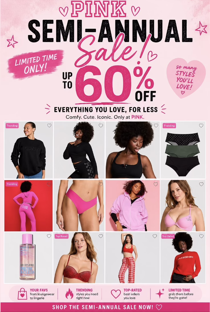PINK Semi-Annual Sale!