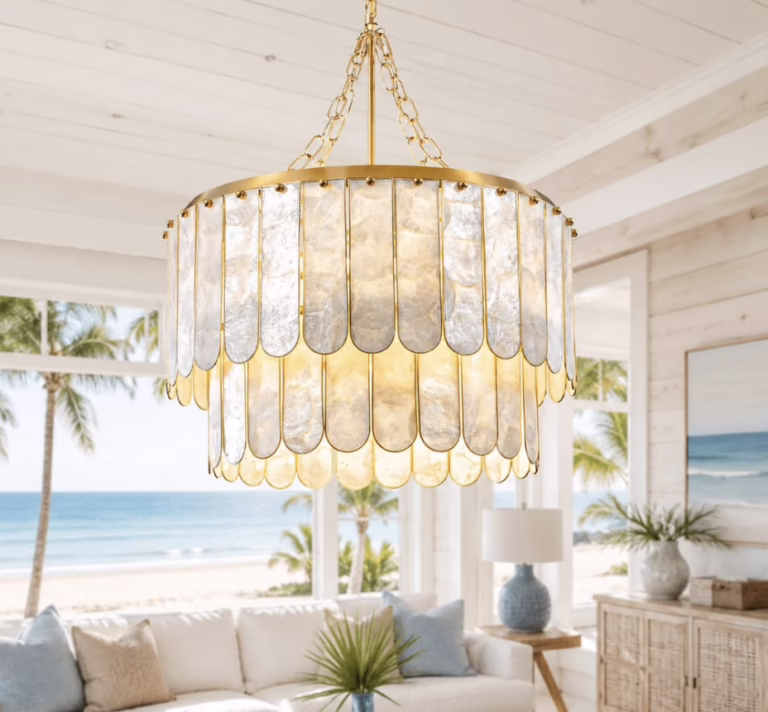 Shell chandelier!