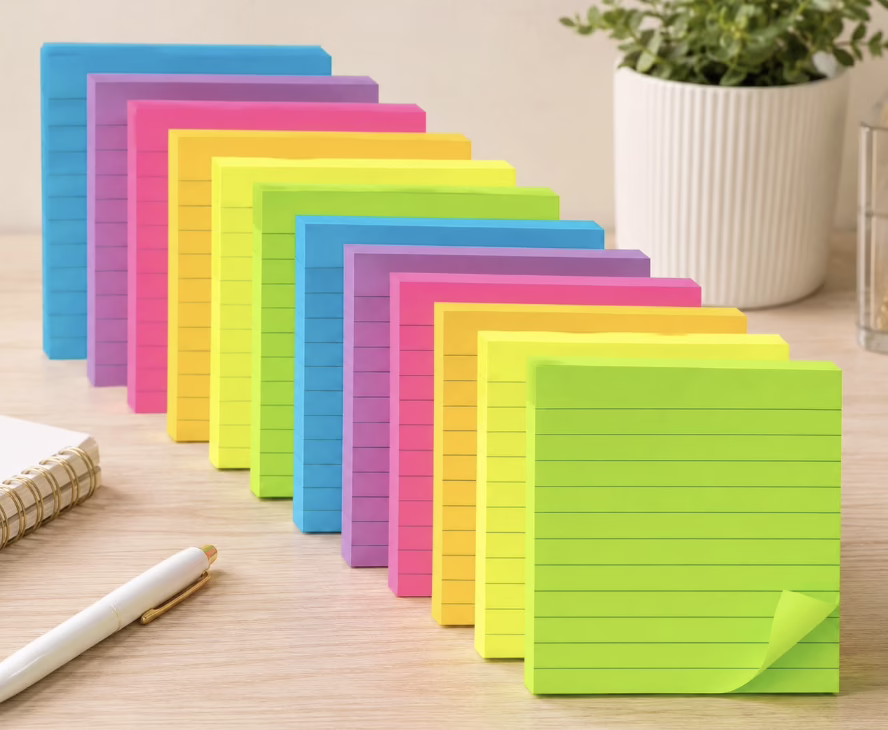 Lined sticky notes!