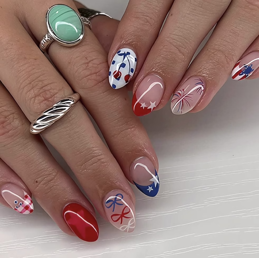 Patriotic press ons!