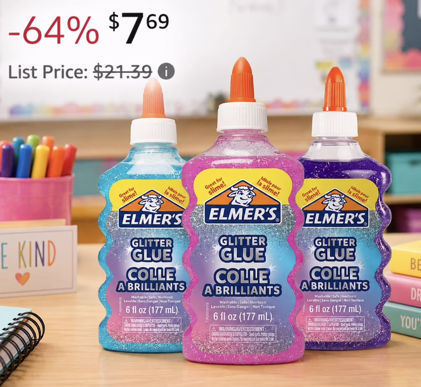 Glitter elmer’s glue!