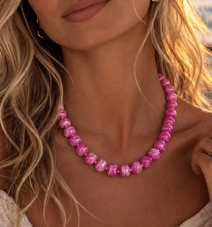 Chunky Beaded Necklace!