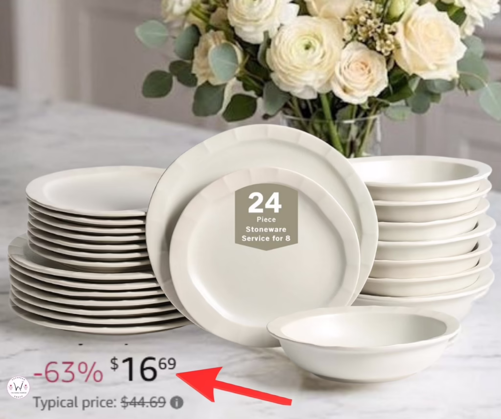 24 Piece Dinnerware Set