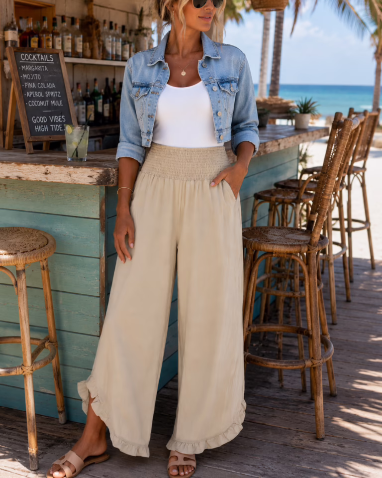 Cupshe Ruffle Hem Pants