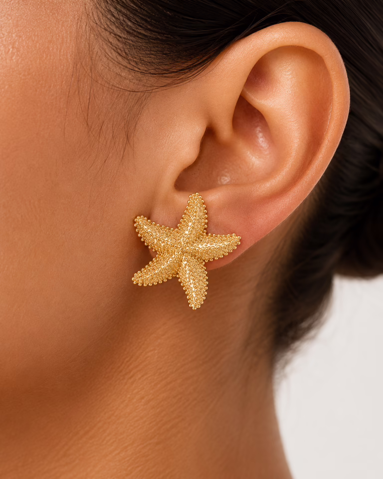 little starfish earrings