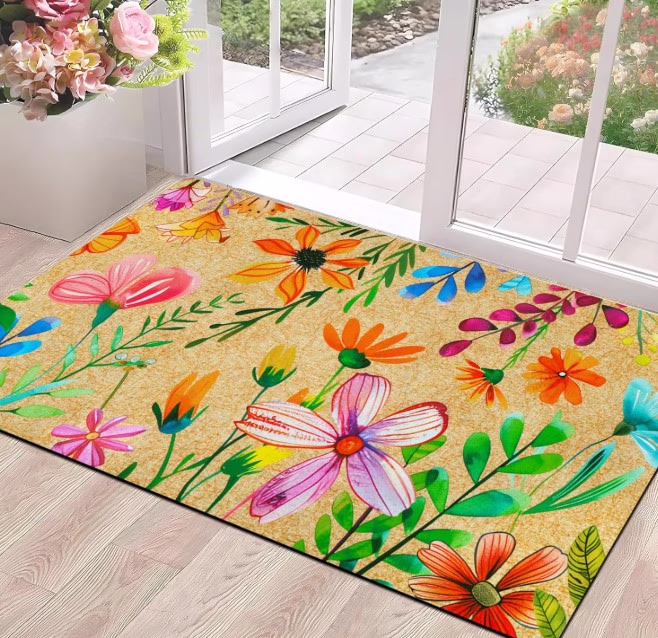 Floral Door Mat