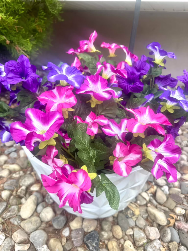 Realistic Looking Faux Petunias