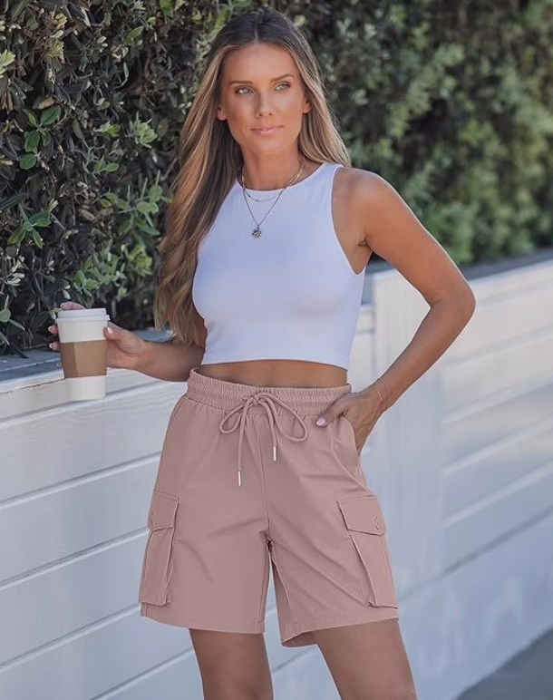 luvamia Pull On Cargo Shorts