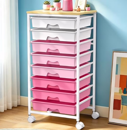 8 Tier Rolling Storage Cart