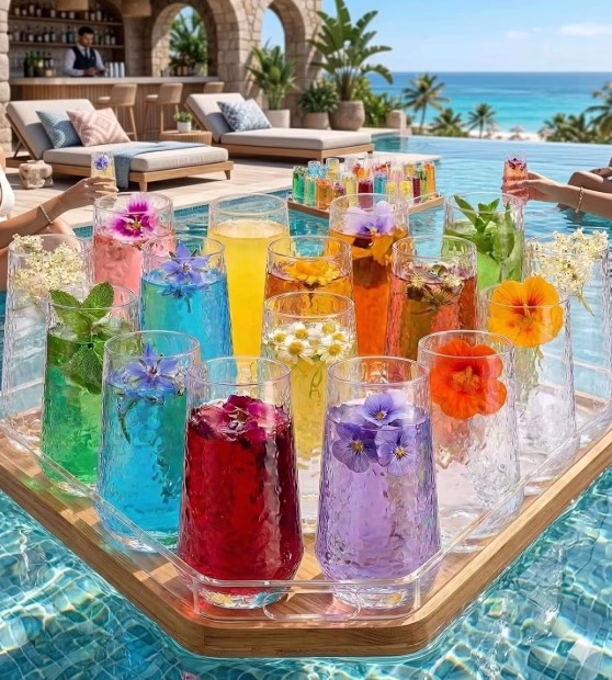 48 Stemless Plastic Glasses