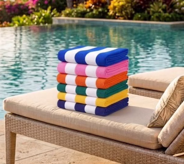 6 Pcs Striped Beach Towels