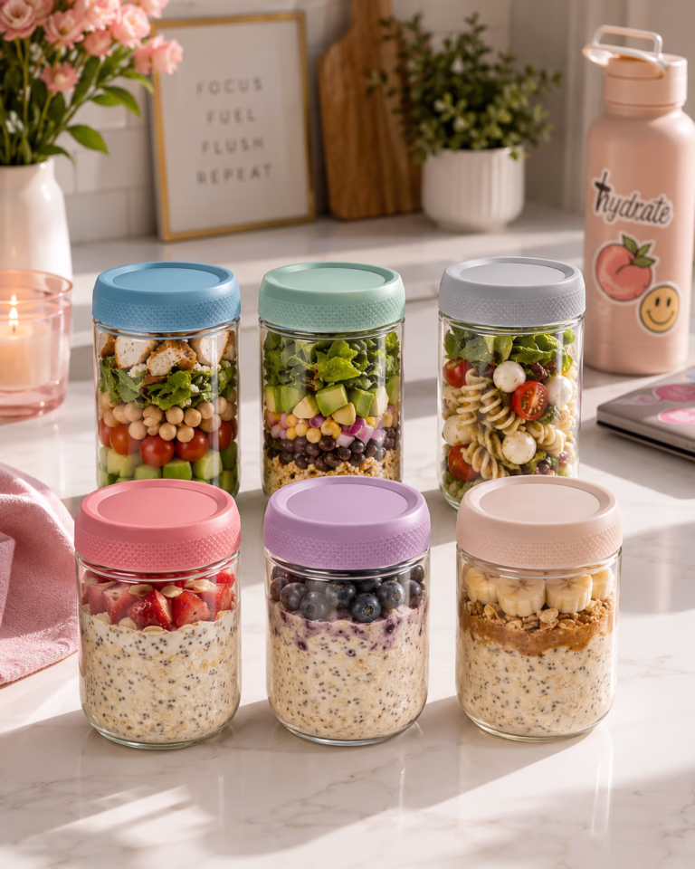 Meal Prep+Storage Jars