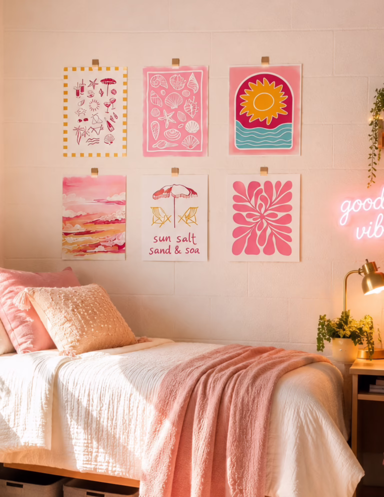 Coastal Prints Dorm+Bdroom