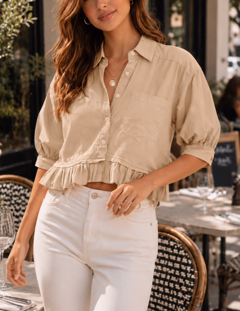 Ruffle Bottom Top