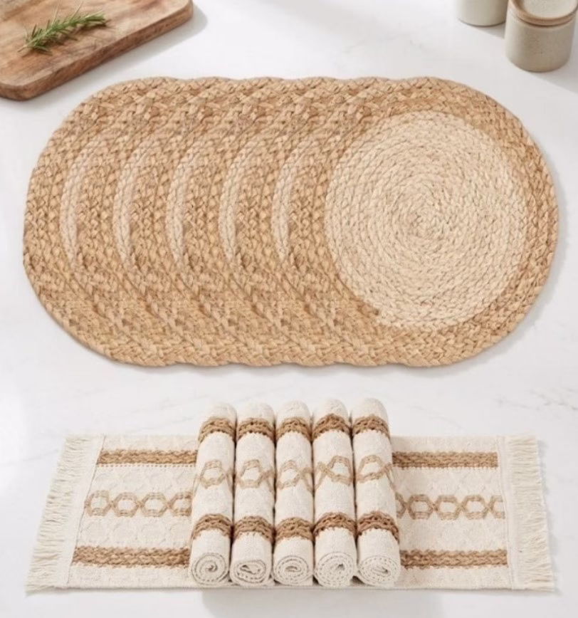 Handmade Boho Placemats Set