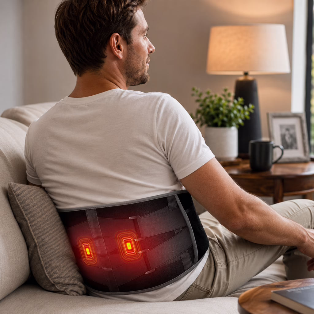 Lower back heating pad