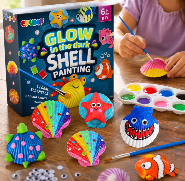 paint and decorate real seashells
