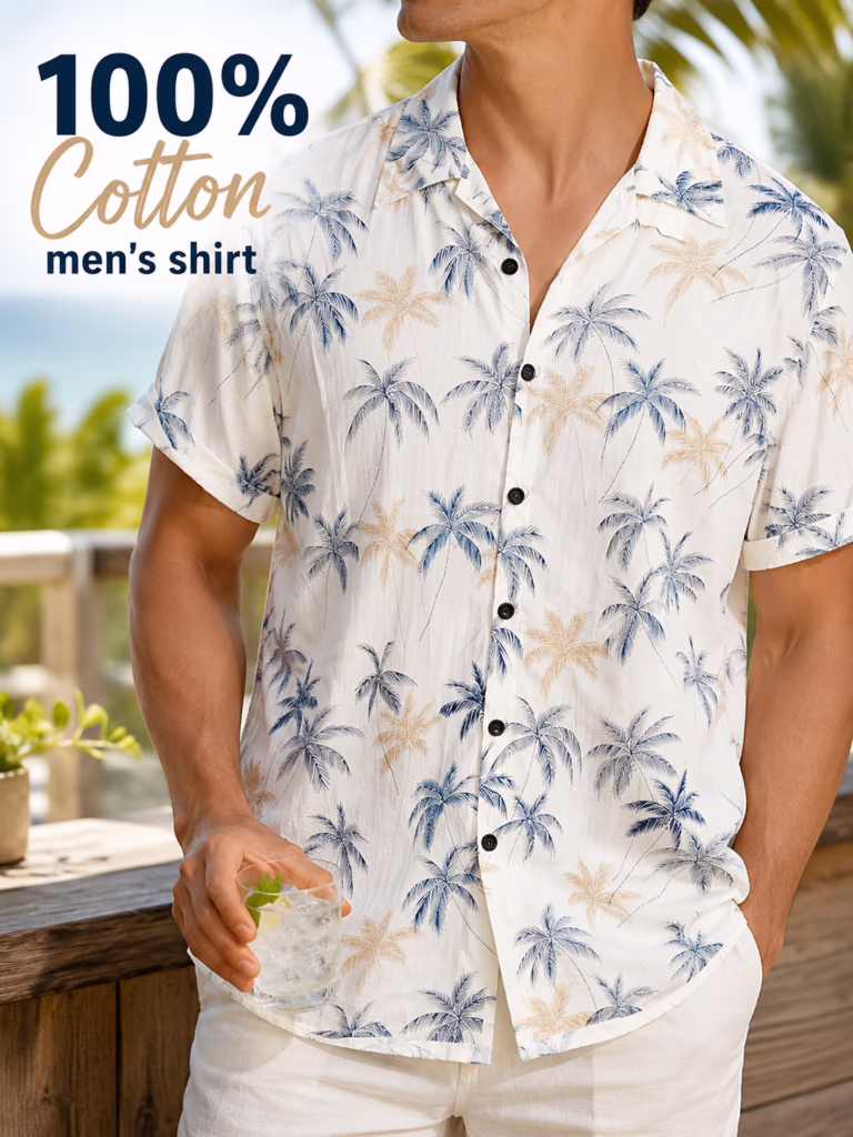 100% Cotton Hawaiian Shirt