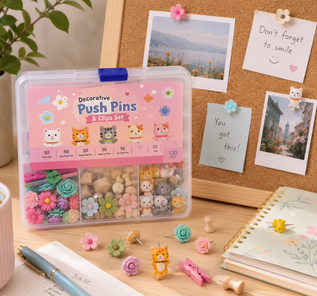 Adorable Push Pin Set