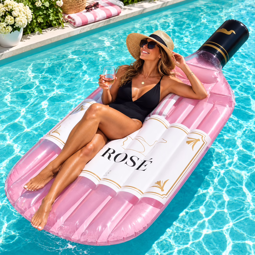 inflatable rosé float