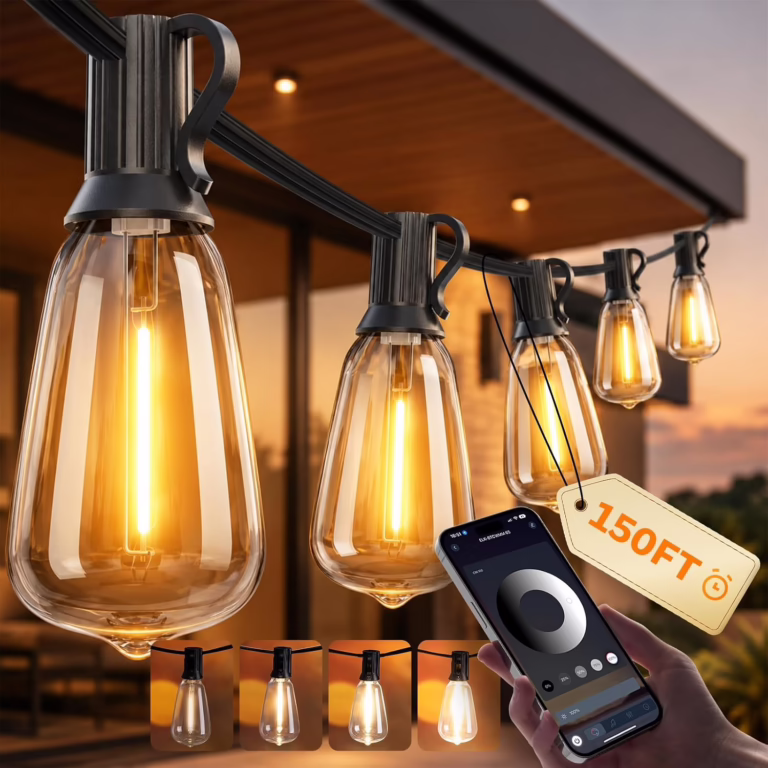 string lights for backyard