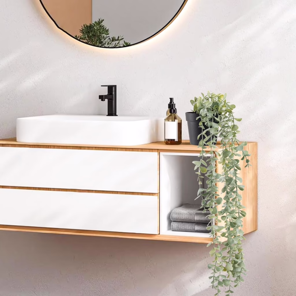 faux eucalyptus plant