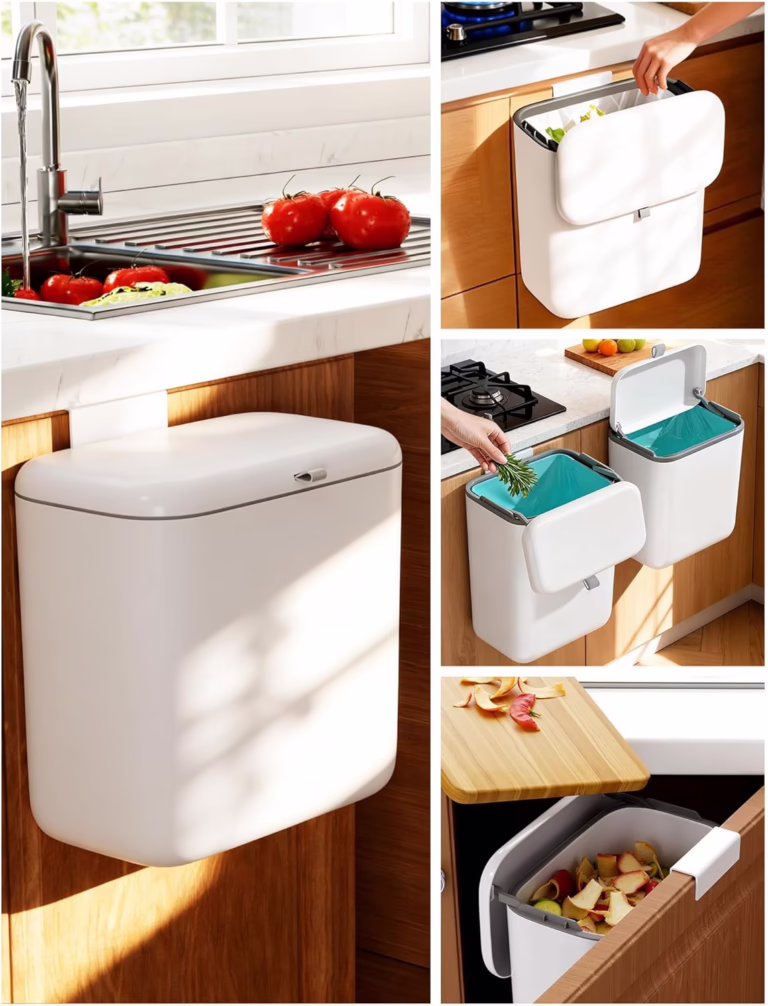 Wall Mounted Kitchen Compost Bin 