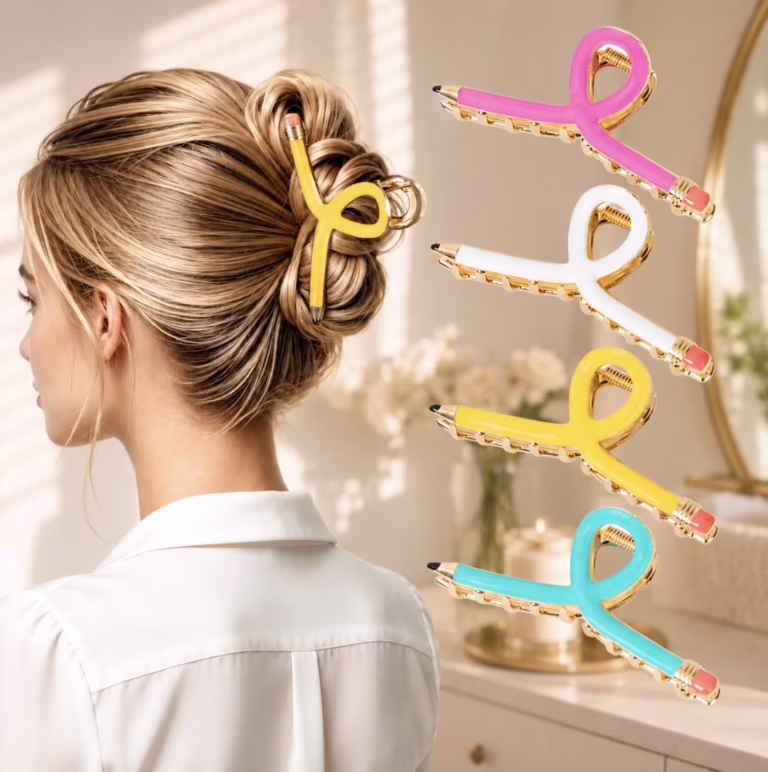 Back to School Claw Clips