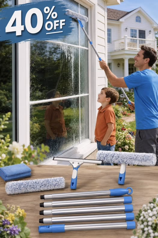 Professional Squeegee Window Cleaner Tool