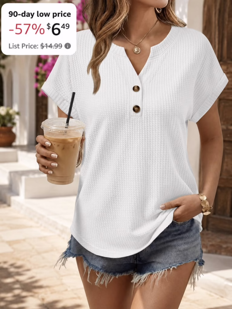 Automet Waffle Knit Top