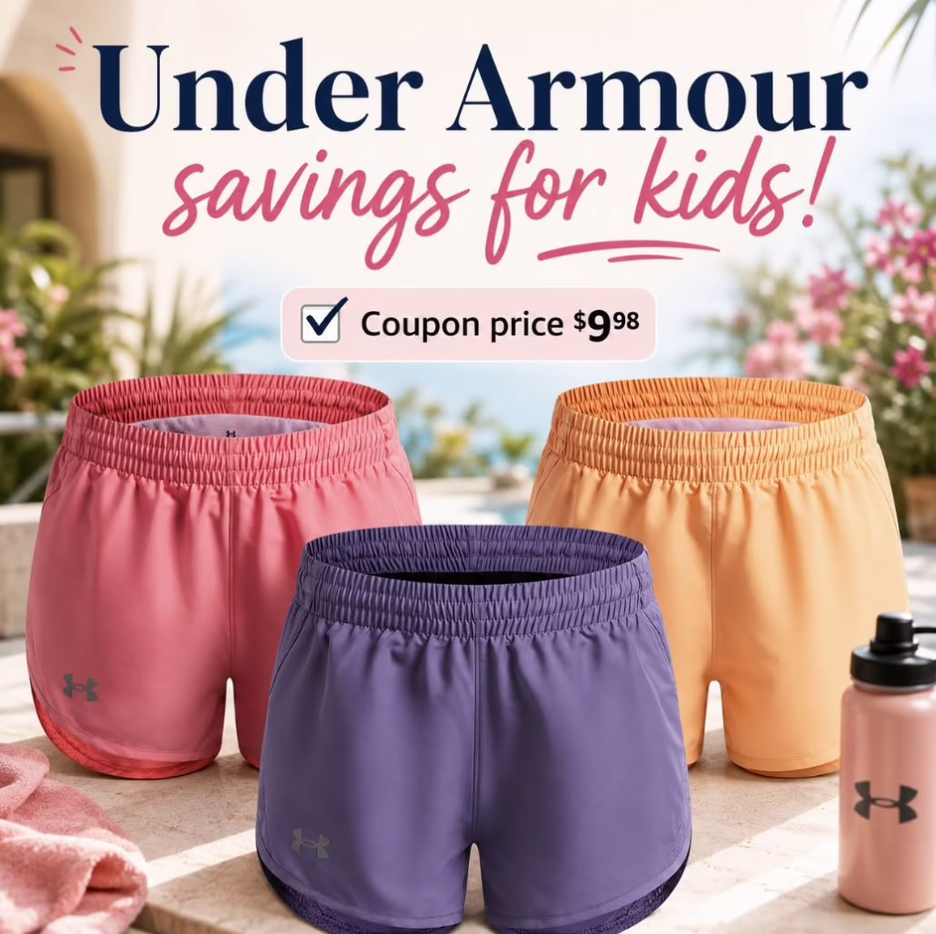 Under Armour girls Fly By shorts