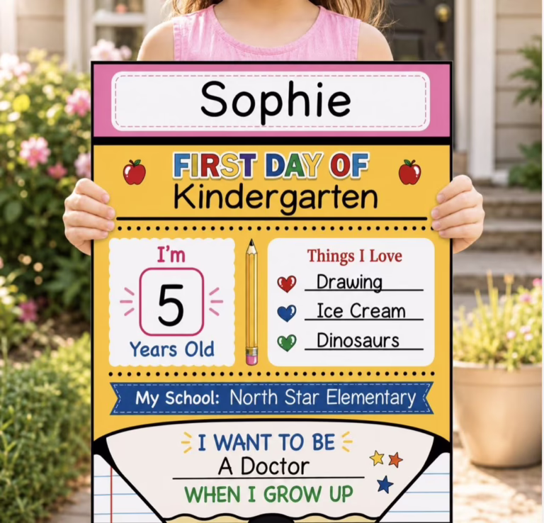 First & Last Day of School Sign