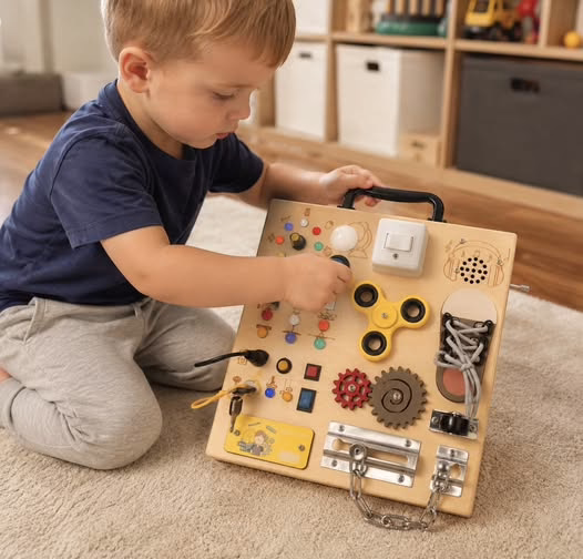 Wooden Busy Board 