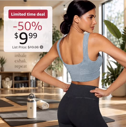 Seamless Square Neck Sports Bra