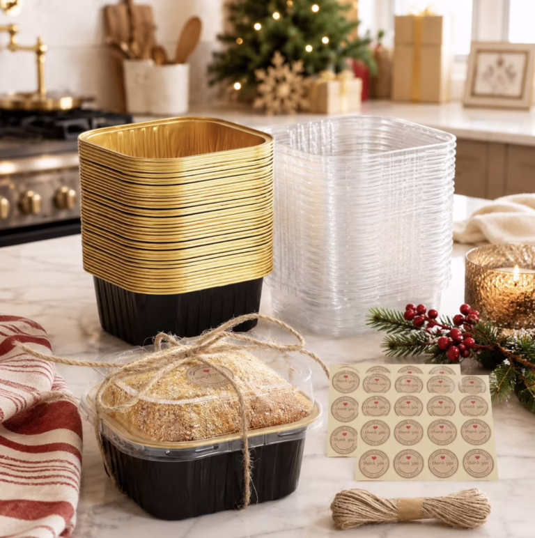 Mini Square Baking Cups with Lids