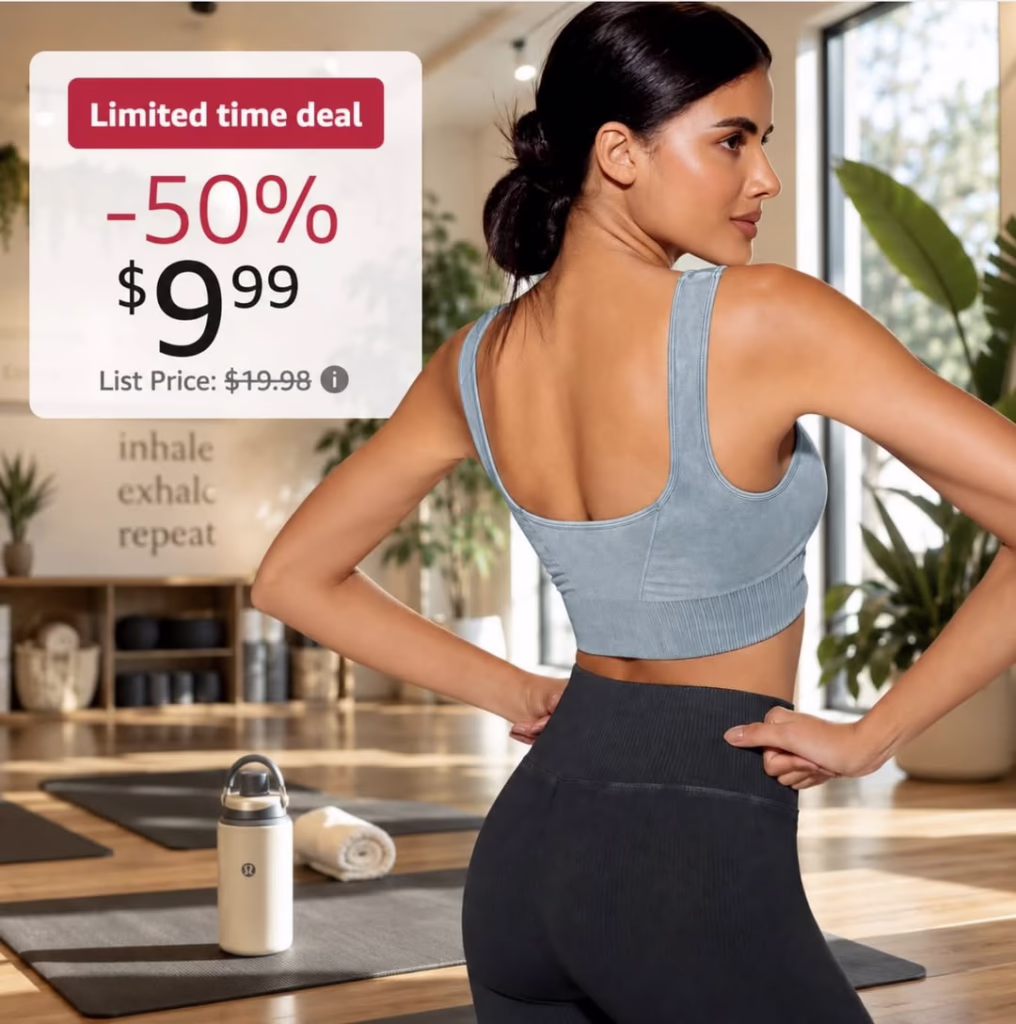 Seamless Square Neck Sports Bra